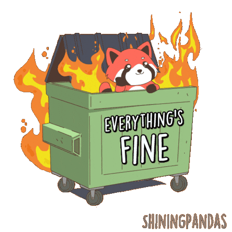 Im Fine All Good Sticker