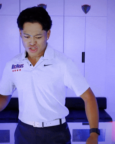 Depaul University Golf GIF by DePaul Blue Demons