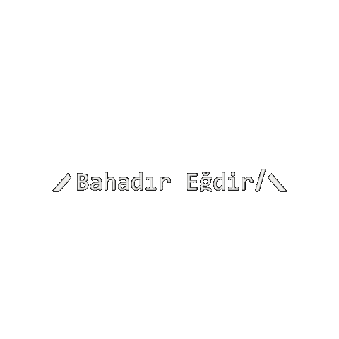Bahadır Eğdir Sticker