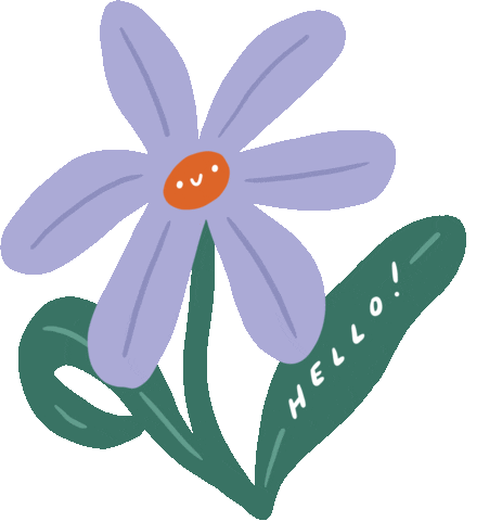 Happy Flower Power Sticker by Sophie Potter