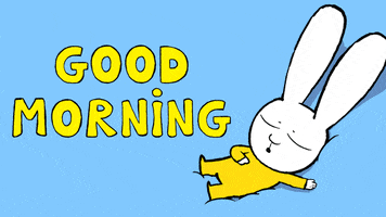 Good Morning Hello GIF by Simon Super Rabbit
