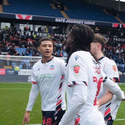Celebrations Fist Pumps GIF by Bolton Wanderers FC