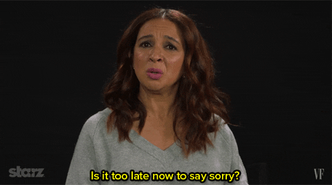 Sorry Maya Rudolph GIF by Mic - Find & Share on GIPHY
