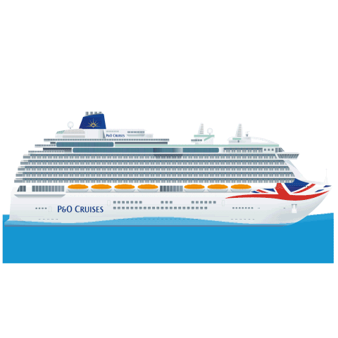 Cruise Ship Travel Sticker by P&O Cruises