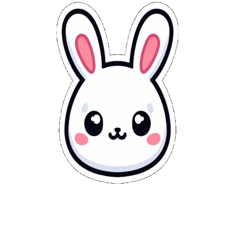 Jump Bunny Sticker