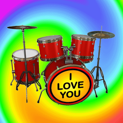 I Love You Drums GIF