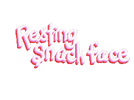 Typography Snack Sticker