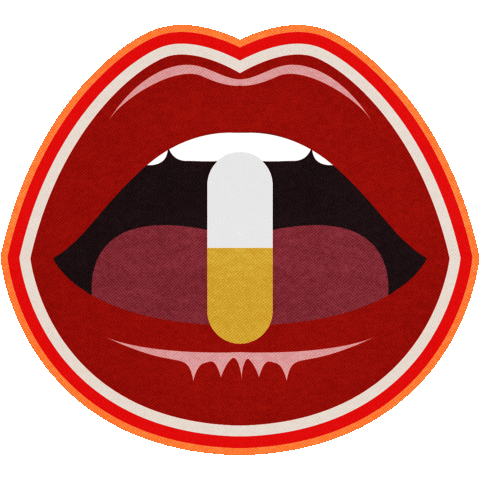 Red Lips Sticker by Babel.fit