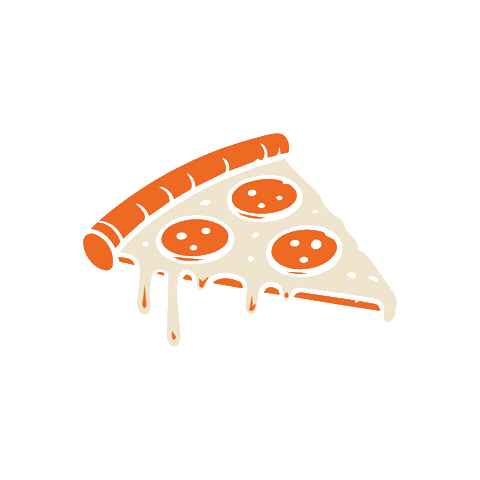 Nyc Marathon Pizza Sticker by Sarah Marie Design Studio