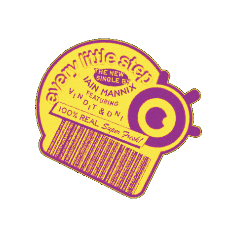 Every Little Step 80S Sticker by Iain Mannix