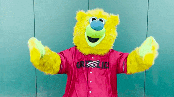 Baseball Mascot GIF by Fresno Grizzlies