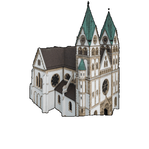 Bonifatiuskloster Hünfeld Sticker by Hessisches Kegelspiel