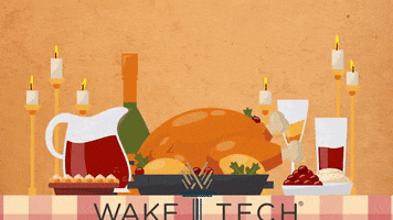 Thanksgiving Turkey GIF by Wake Technical Community College