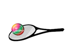 John Newcombe Tennis Ranch Sticker