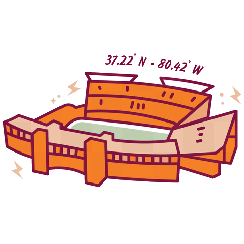 Hokies Blacksburg Sticker by Virginia Tech