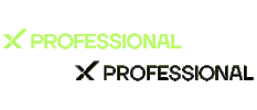X Professional Sticker