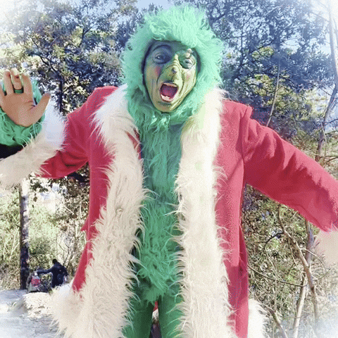 Merry Christmas Grinch GIF by Nespolo Giullare