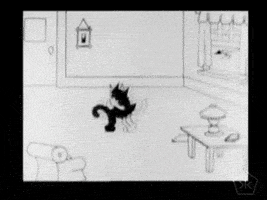 black and white cat GIF by Okkult Motion Pictures