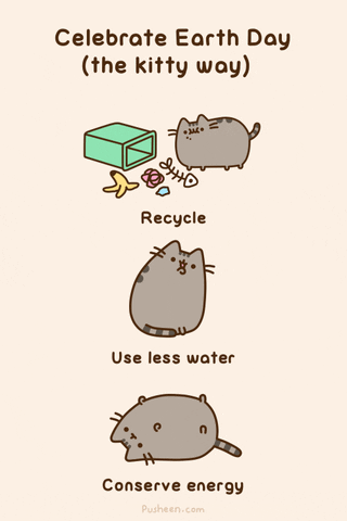 happy earth day GIF by Pusheen