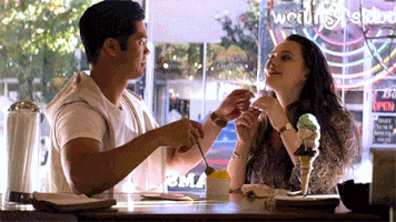 13 Reasons Why Ross Butler And Hannah Baker GIF