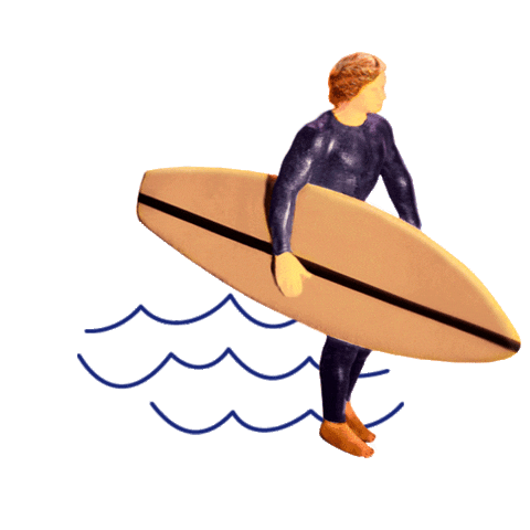 Travel Surf Sticker by Fly Corsair