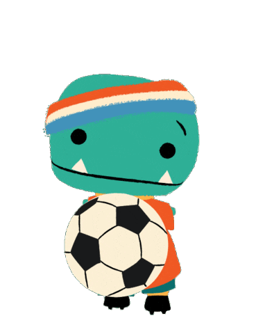 T-Rex Soccer Sticker by Jay Fleck