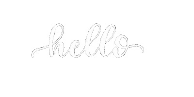 Lettering Hello Sticker