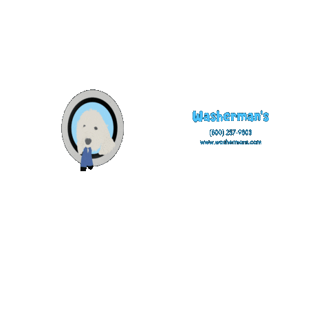 Washermans Laundromat Sticker