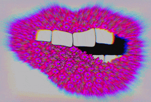 atodezign pink trippy lips groovy GIF