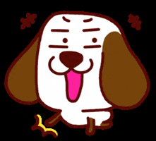 tinkygram happy dog laugh dottie GIF
