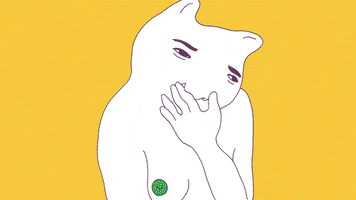 sawako_kabuki cat 2d animation vomit puke GIF