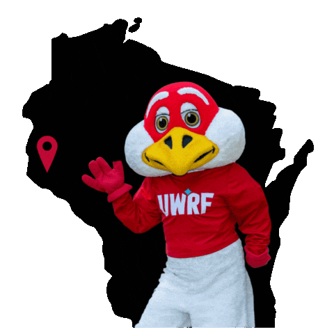 Map Wisconsin Sticker by UW-River Falls