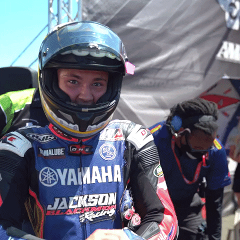 Happy Look At Me GIF by MotoAmerica
