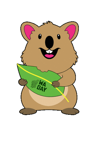Quokka Westernaustralia Sticker by Celebrate WA