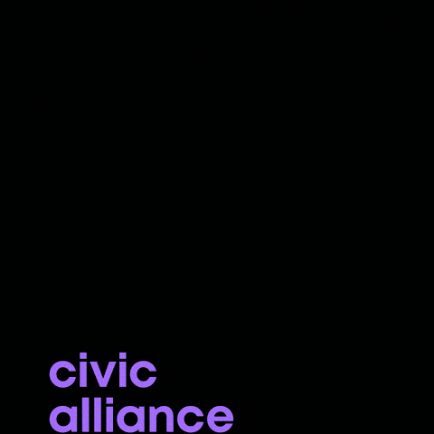 Civic Alliance logo bouncing