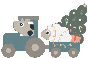 Christmas Tree Sticker by Done by Deer