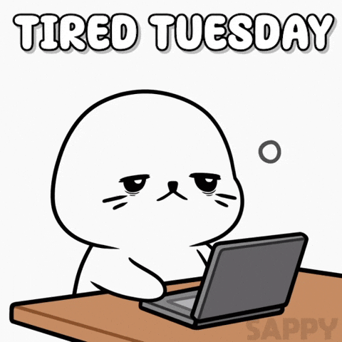 Tired Work GIF by Sappy Seals