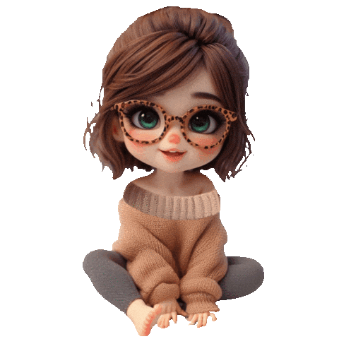 Elistorycriativo Menina Sticker