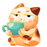 Good Morning Cat Sticker by Words With Friends