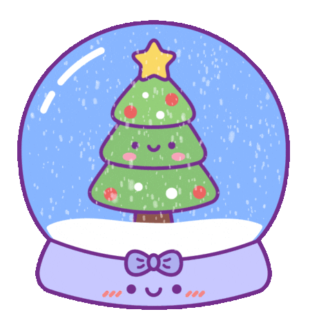 Happy Christmas Tree Sticker by Nataliia Manych