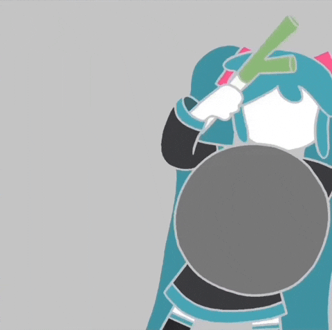 Hatsune Miku Skeleton GIF