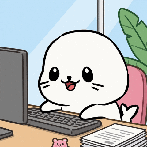 Getting Things Done Computer GIF by Sappy Seals