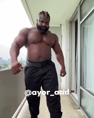 Fat Man Bouncer GIF