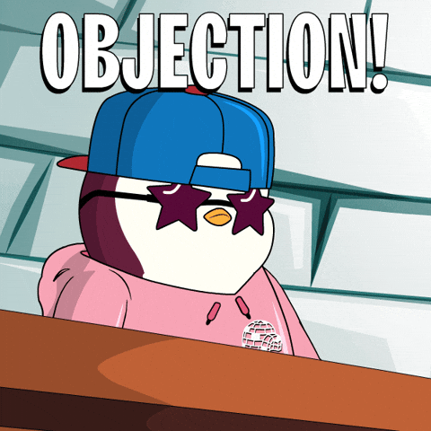Disagree Ace Attorney GIF by Pudgy Penguins