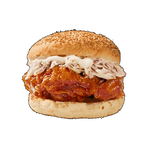 Chicken Burger Sticker by DOWNTOWNER