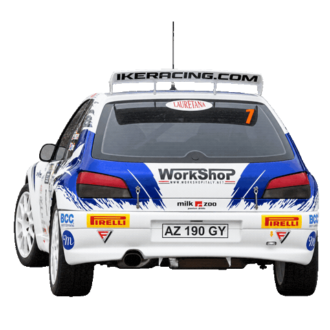 Rally Peugeot Sticker by Work Shop Italy