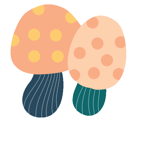 Illustration Mushroom Sticker by Konfettirausch
