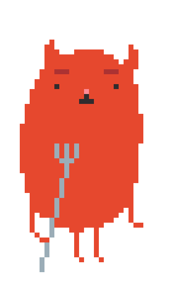Angry Devil Sticker