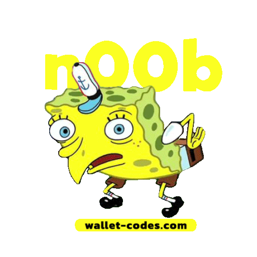 Noob Spongebob Mocking Sticker by Wallet Codes