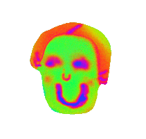 Face Smile Sticker by Plan X Art Gallery